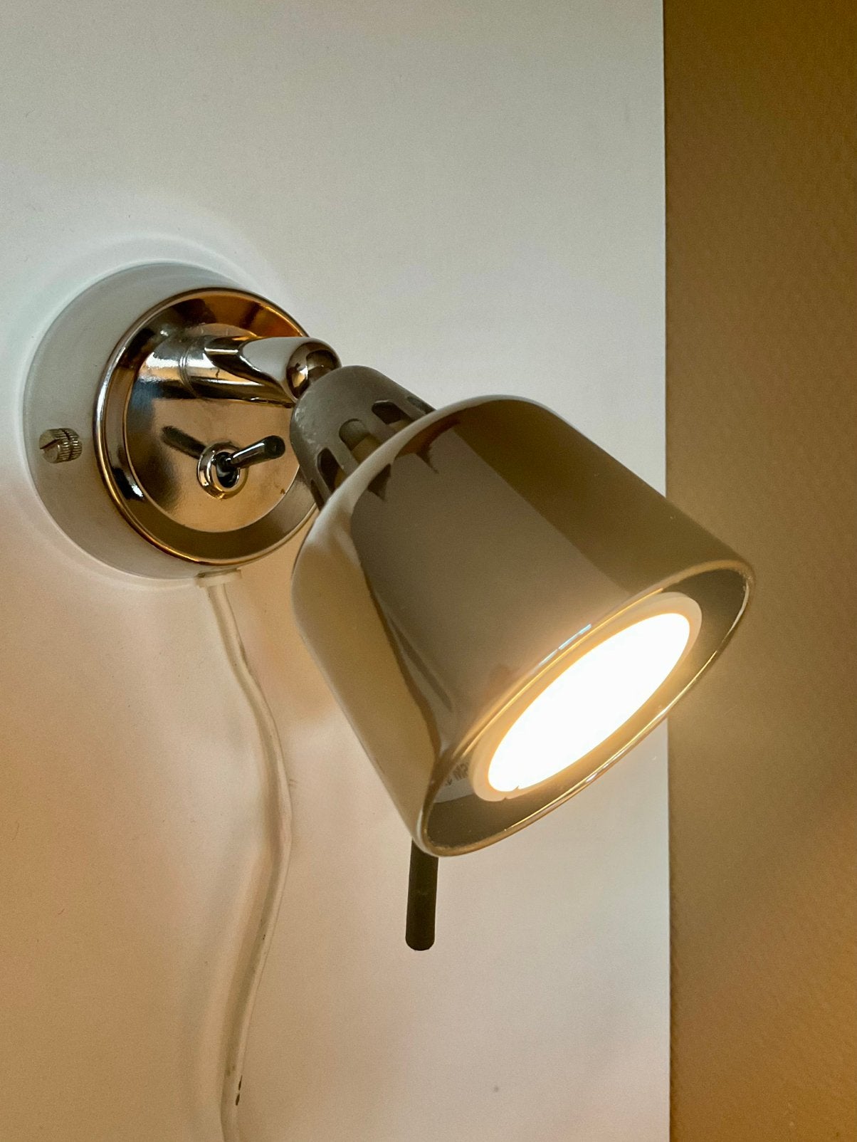 Spotje rvs ikea Flygge typ V0206 schakelaar op de voet, Ophalen of Verzenden, Gebruikt, Metaal