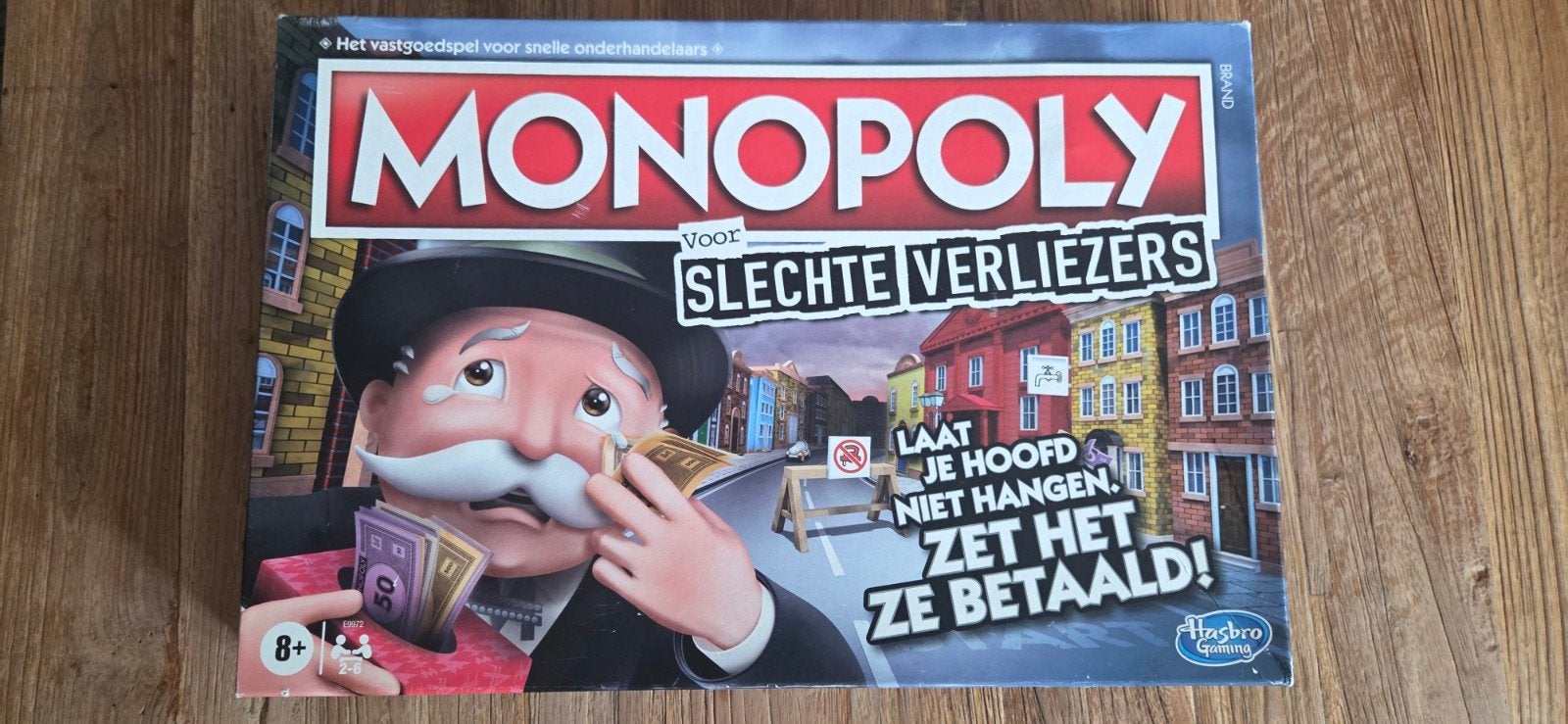 Monopoly slechte verliezers, Ophalen, Vijf spelers of meer, Zo goed als nieuw, Clipper, makers van monopoly
