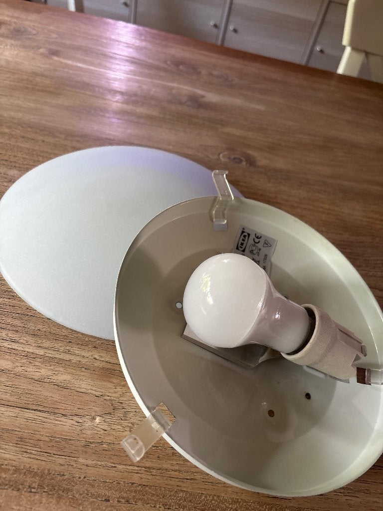 IKEA plafondlamp, Ophalen, Modern, E27 (groot), Zo goed als nieuw