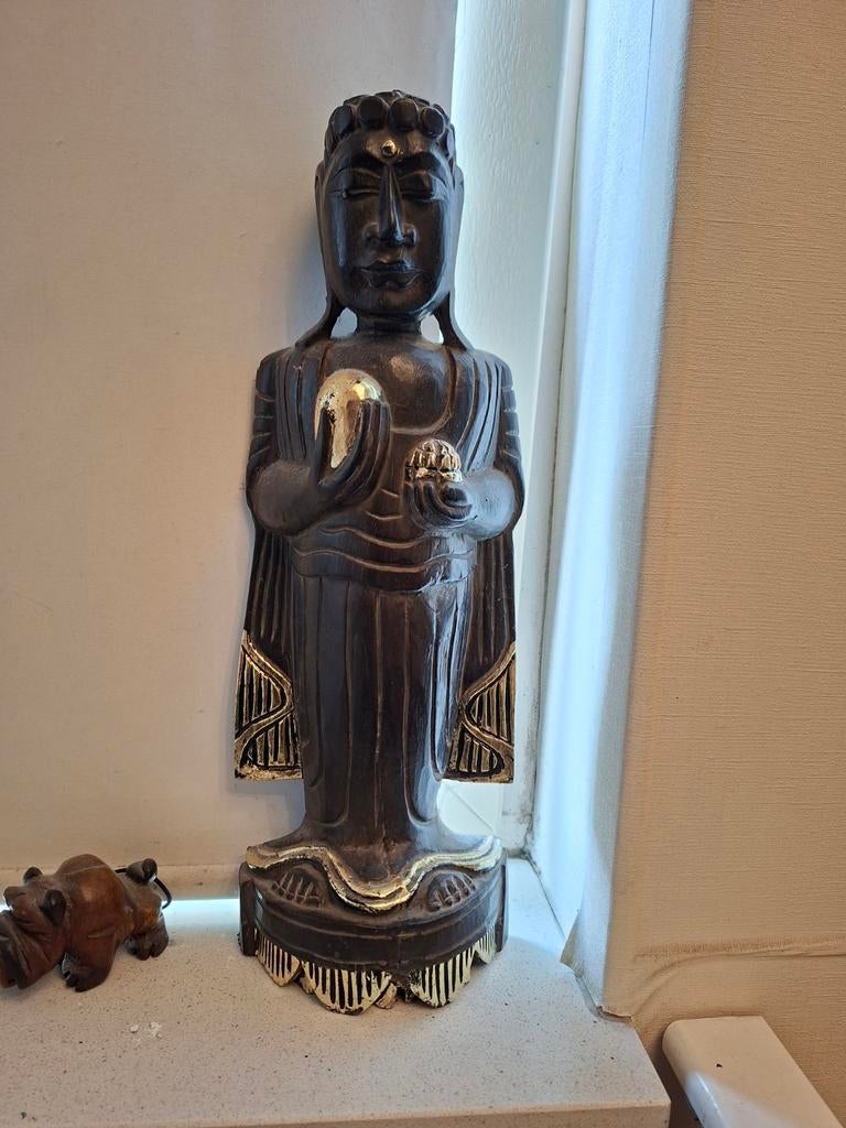 Boedha buddha beeld houtsnijwerk, Ophalen