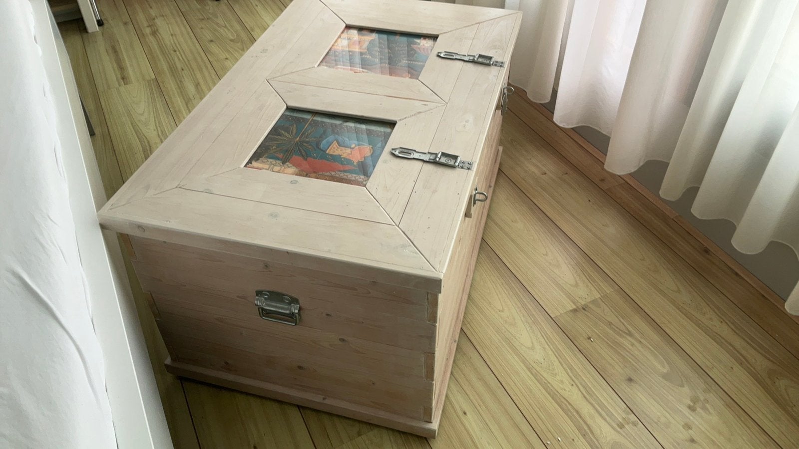 Grote houten kist, hooikist. Gratis, Huis en Inrichting, Ophalen, Gebruikt, 50 tot 100 cm, 5 – 50
