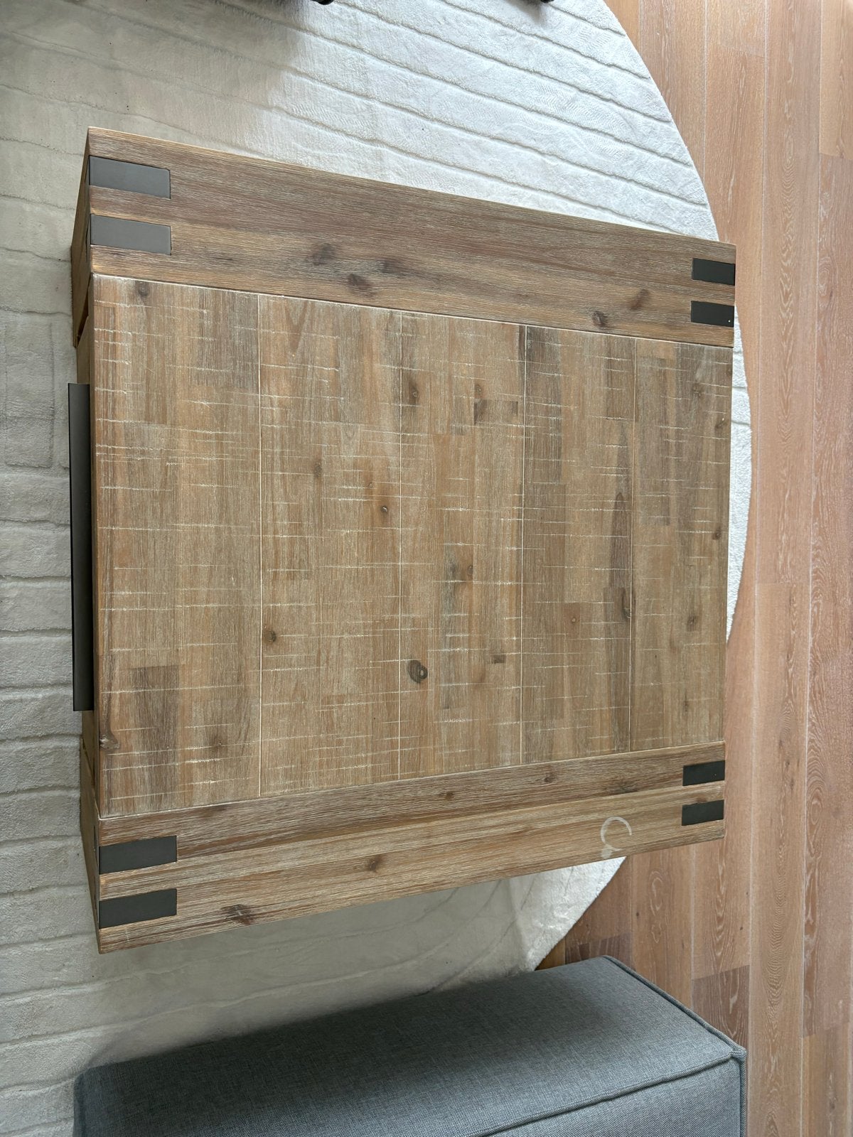 Acasiahout salontafel van Pronto wonen, Ophalen, Gebruikt, 50 tot 100 cm, Vierkant