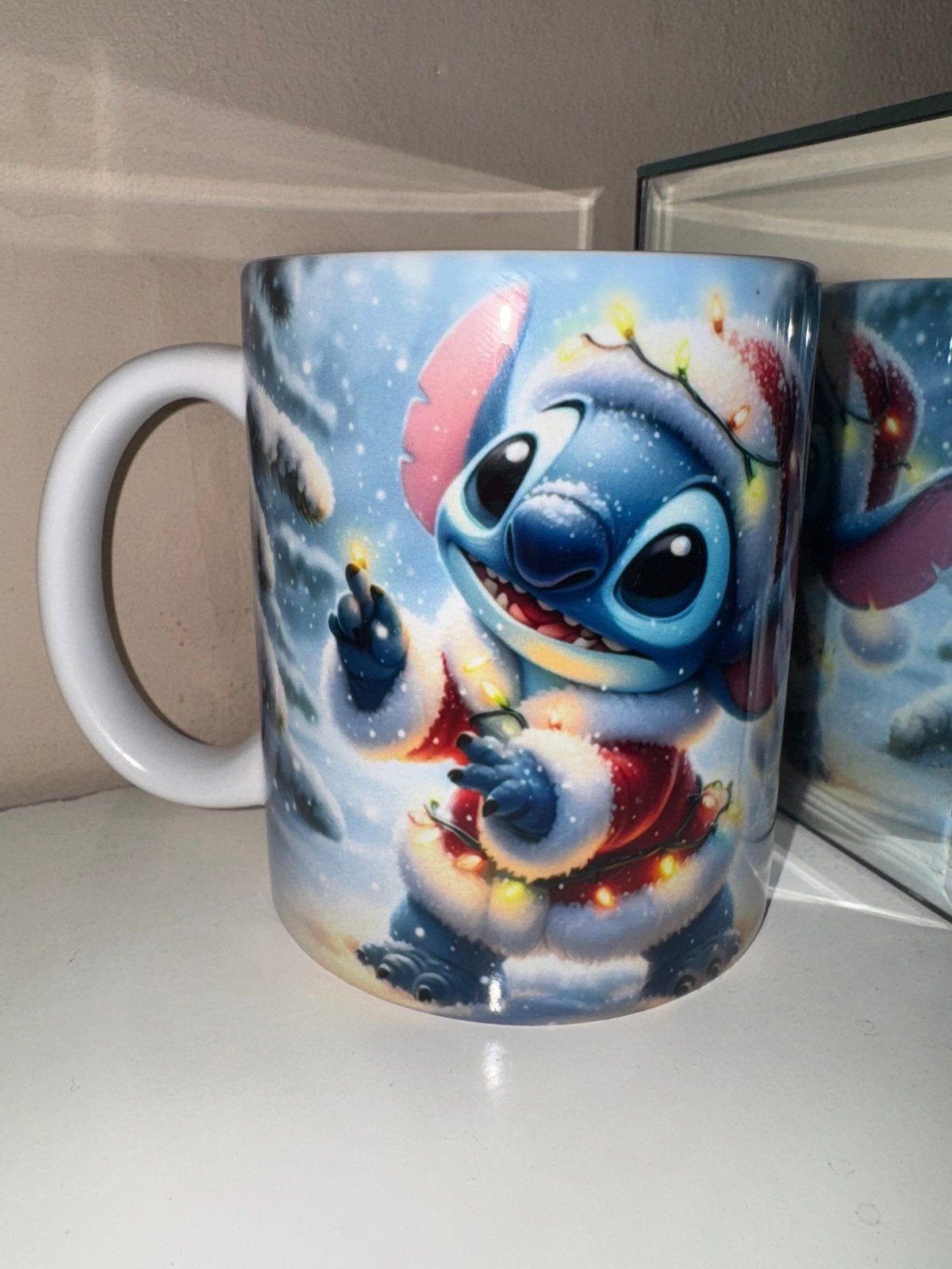 Nieuwe Stitch Kerst Mok - Disney Lilo & Stitch, Ophalen of Verzenden, Nieuw, Meerkleurig, Steen/keramiek