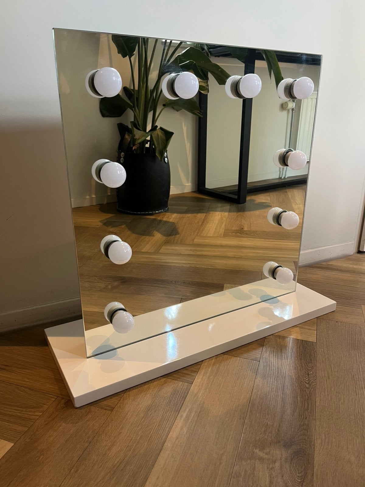 Hollywood mirror, Gebruikt, Verzenden, Vierkant, Minder dan 100 cm