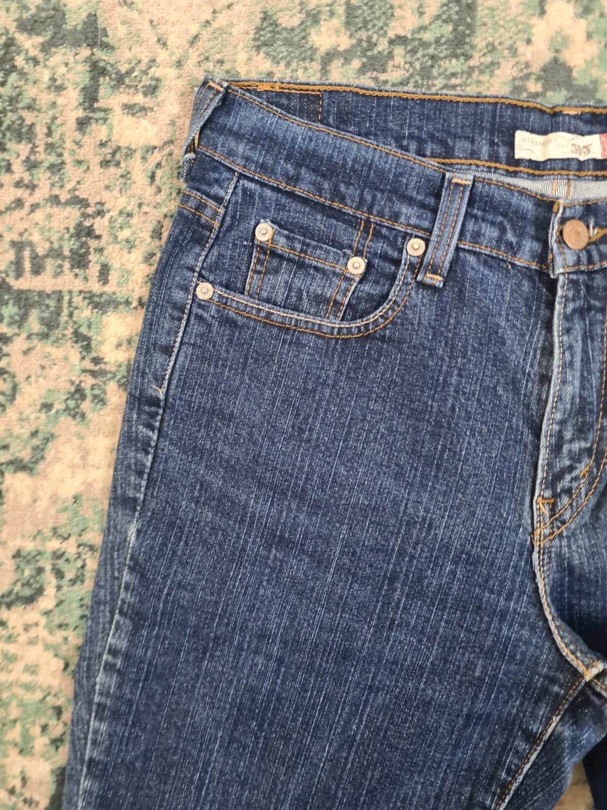 Levi's 505 straight leg W29 L28 Dames Tulsi2928 Mid-rise, Blauw, Ophalen of Verzenden, Zo goed als nieuw, W28 - W29 (confectie 36)