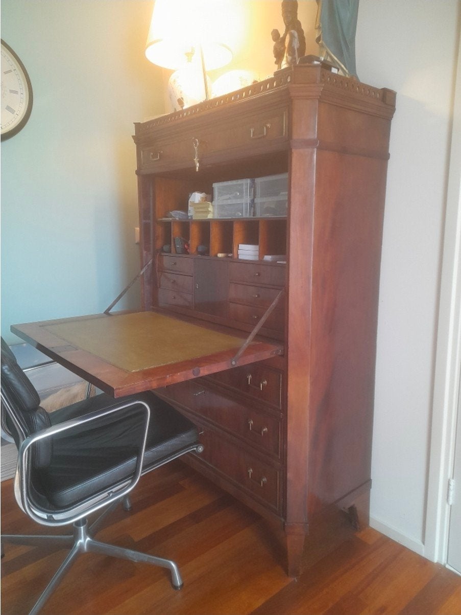 Antieke “Secretaire à abattant”, Antiek en Kunst, Ophalen
