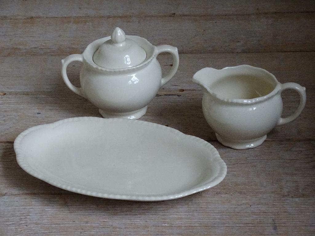 Servies, Engels CREME, Wood & Sons, gaaf, Antiek en Kunst, Ophalen of Verzenden