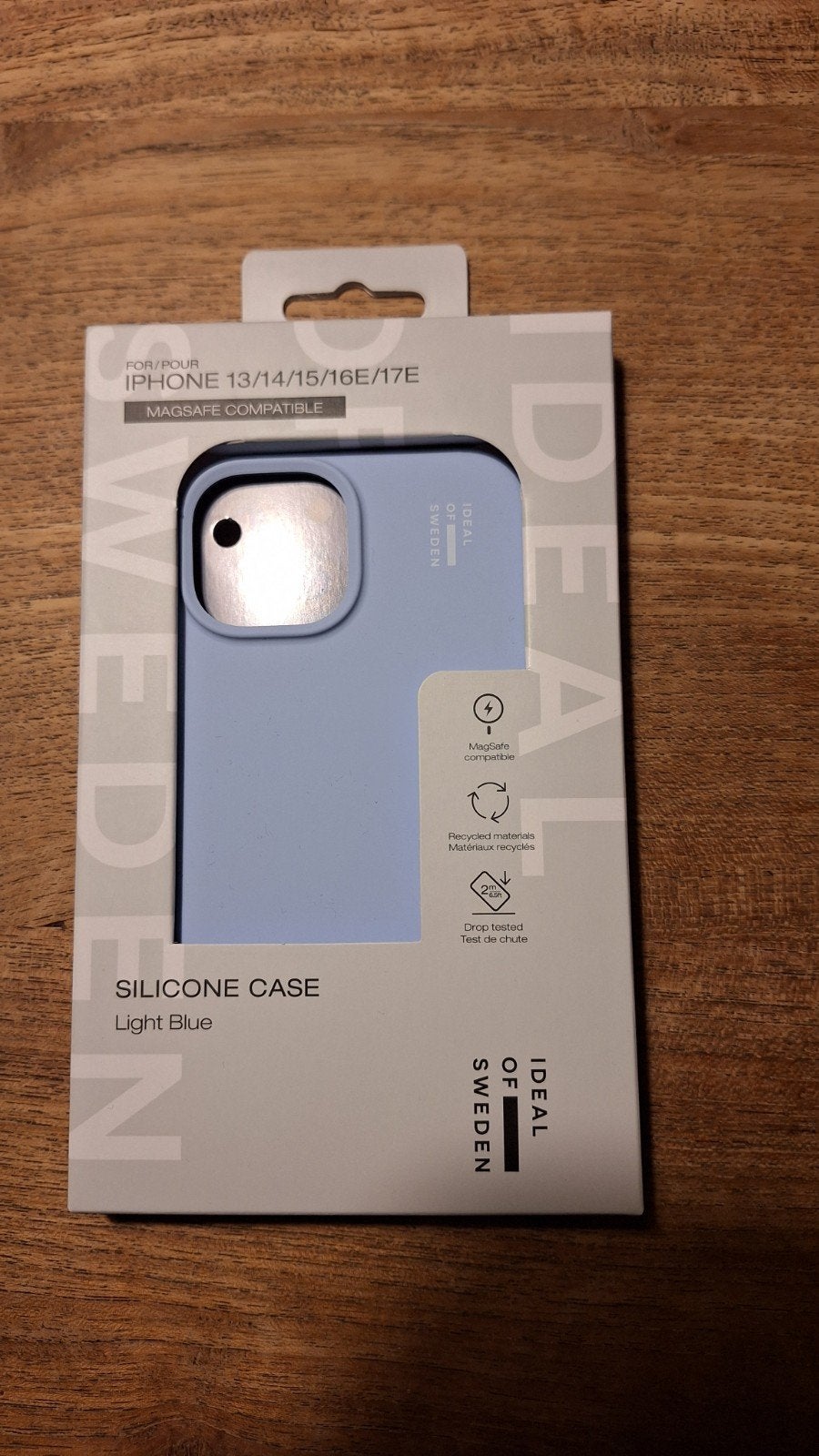Telefoonhoesje Licht blauw iPhone 13/14/15/16/1, Blauw, Nieuw, Ophalen of Verzenden, MagSafe