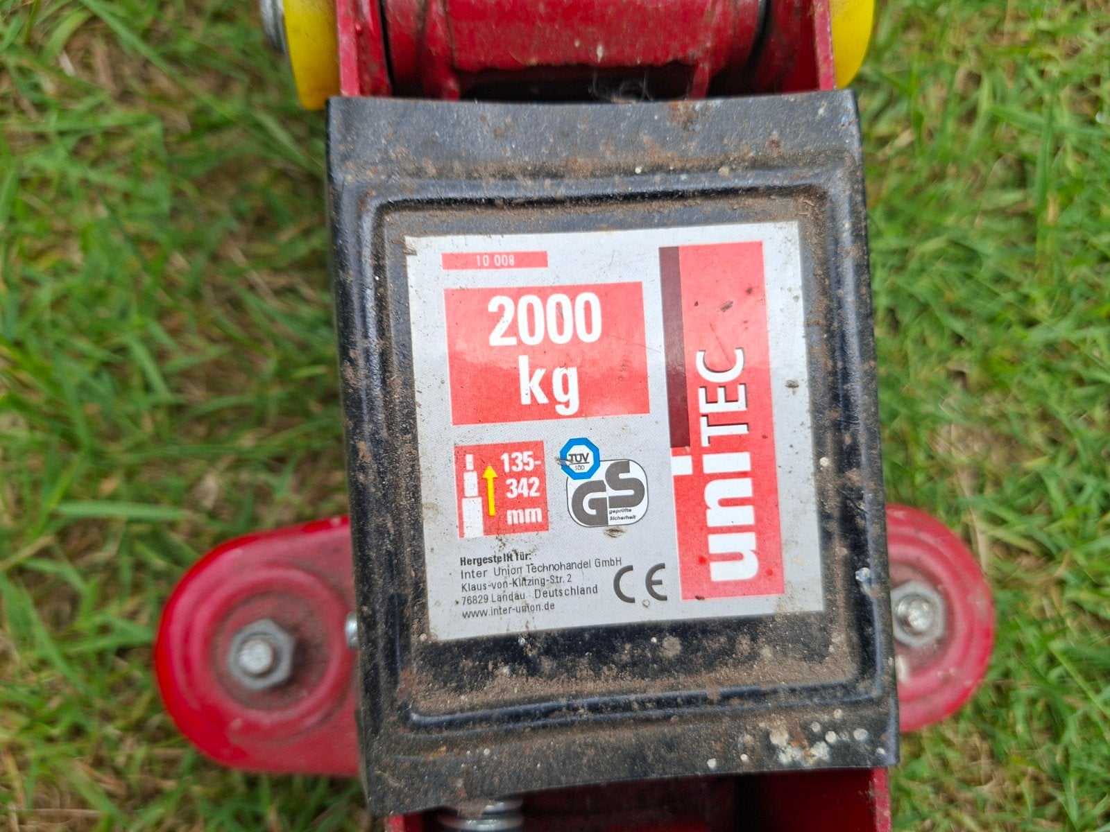 Hydraulische krik 2000 kg - UNITEC, Ophalen