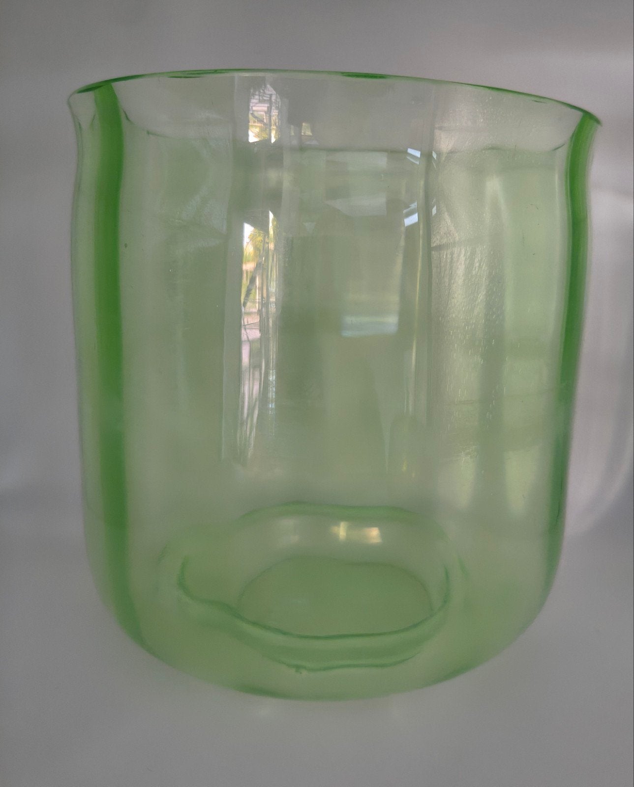 Uranium Glas Copier leerdam 1928 Vaas KO 1140, Ophalen of Verzenden