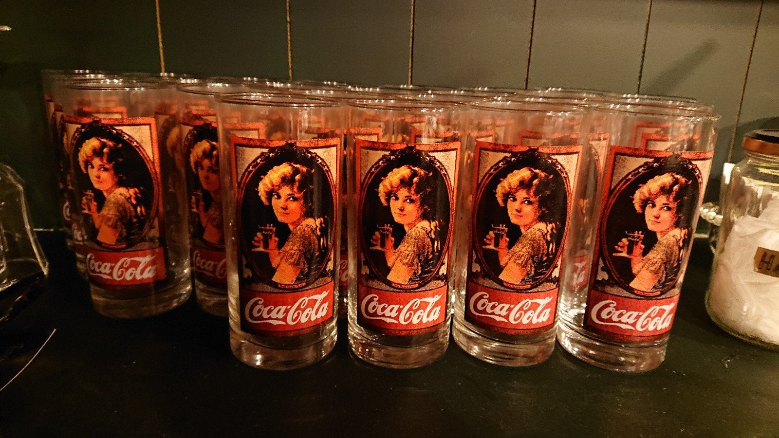 Vintage Coca-Cola Glazen - Set van 24, Ophalen, Gebruikt, Frankrijk, Overige typen