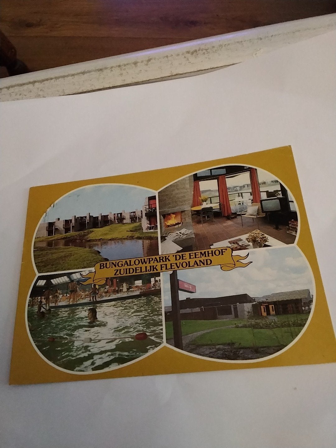 Oude kaart Bungalowpark 'De Eemhof' Zuidelijk Flevoland, Verzamelen, Ansichtkaarten | Nederland, Ophalen of Verzenden, 1980 tot heden