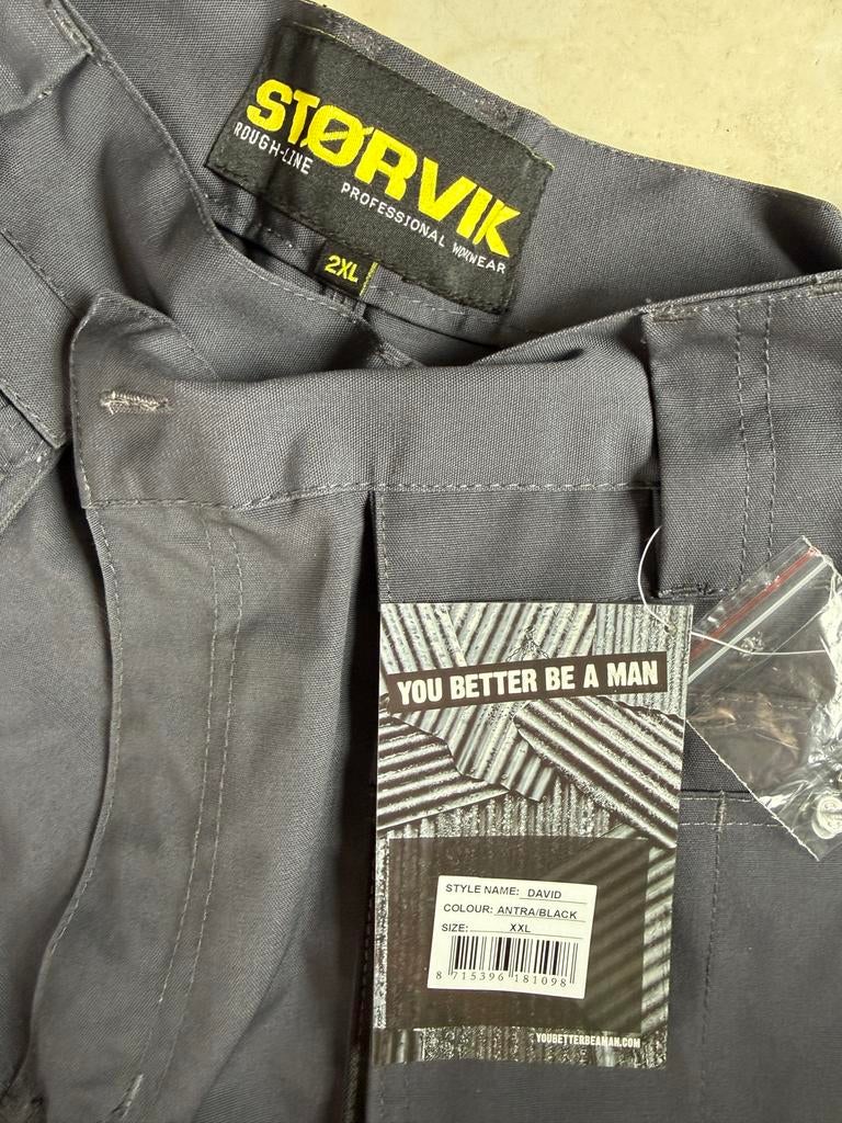 Storvik Werkbroek David Antra/Zwart - Maat XXL, Tuin en Terras, Werkkleding, Ophalen of Verzenden, Nieuw, Heren, Broek
