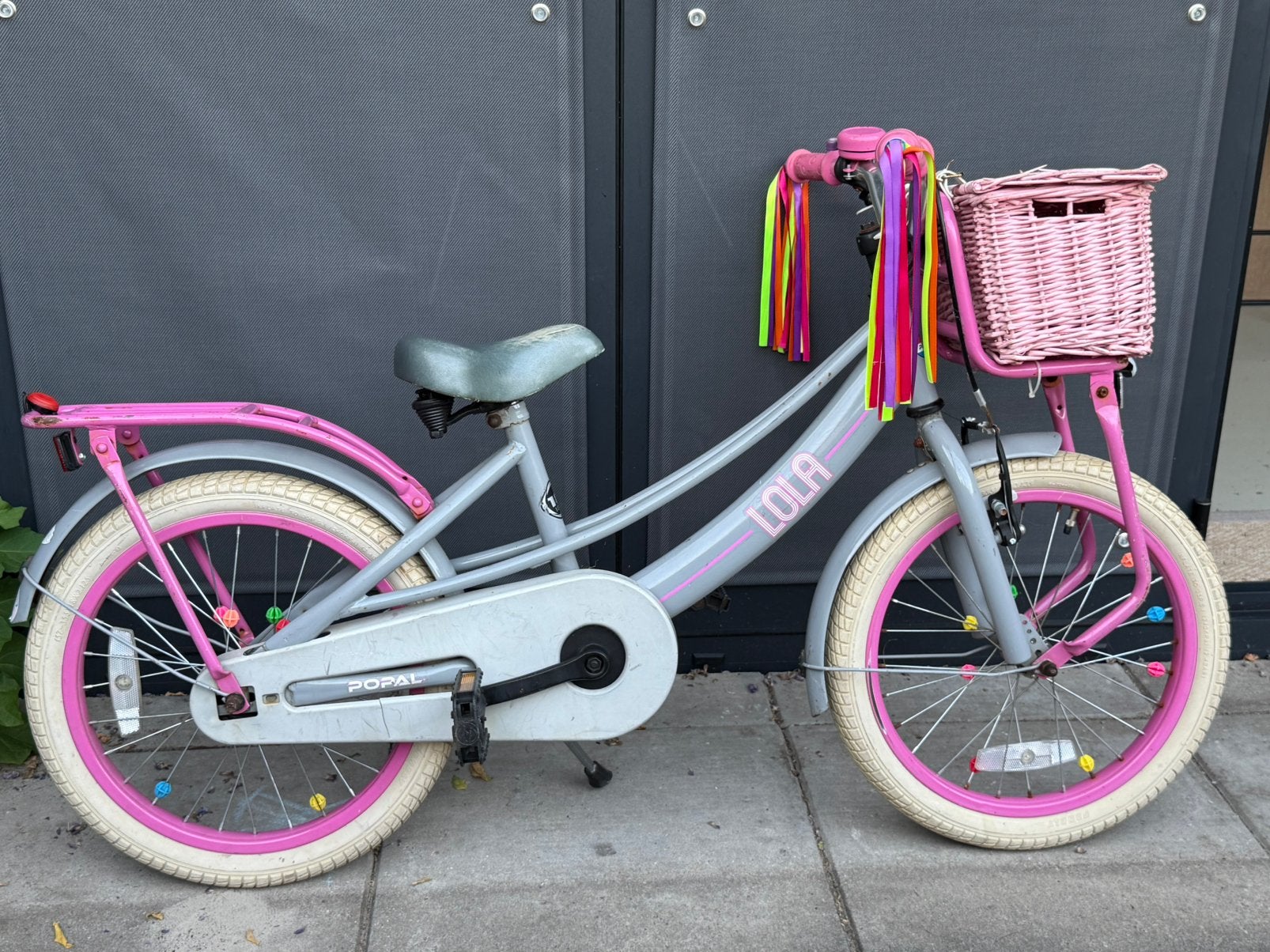 Kinderfiets Popal 18 inch Utrecht, Fietsen en Brommers, Fietsen | Meisjes, Ophalen, Gebruikt, Terugtraprem, 18 inch