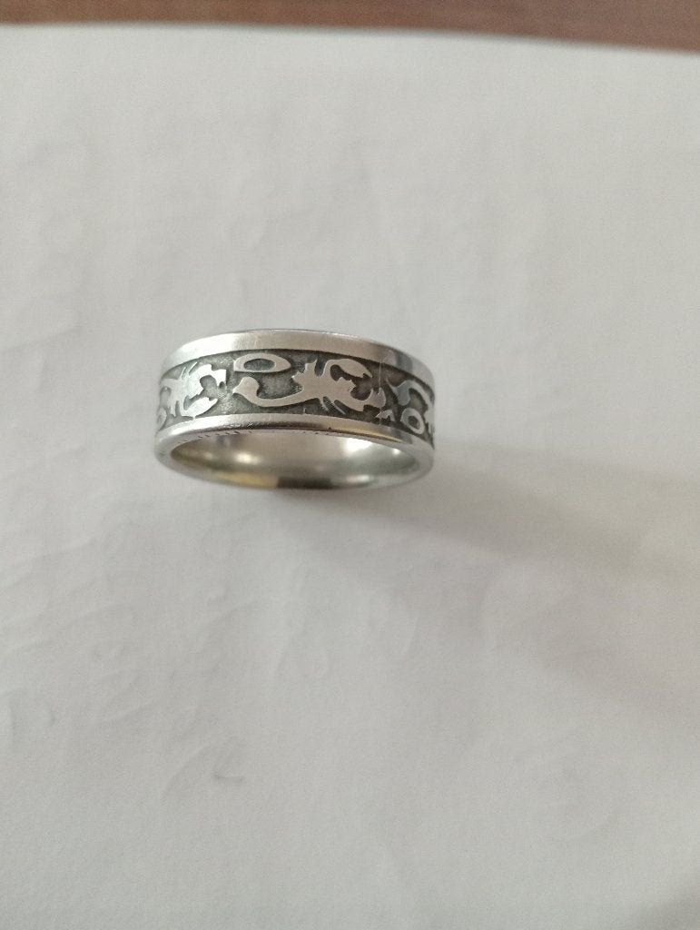 Scorpioen Horescoop RVS Ring, 20 of groter, IJzer of Staal, Ophalen of Verzenden, Zo goed als nieuw