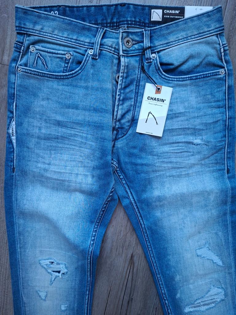 CHASIN Ego slimfit jeans W29 L32, Chasin, Blauw, Nieuw, W32 (confectie 46) of kleiner