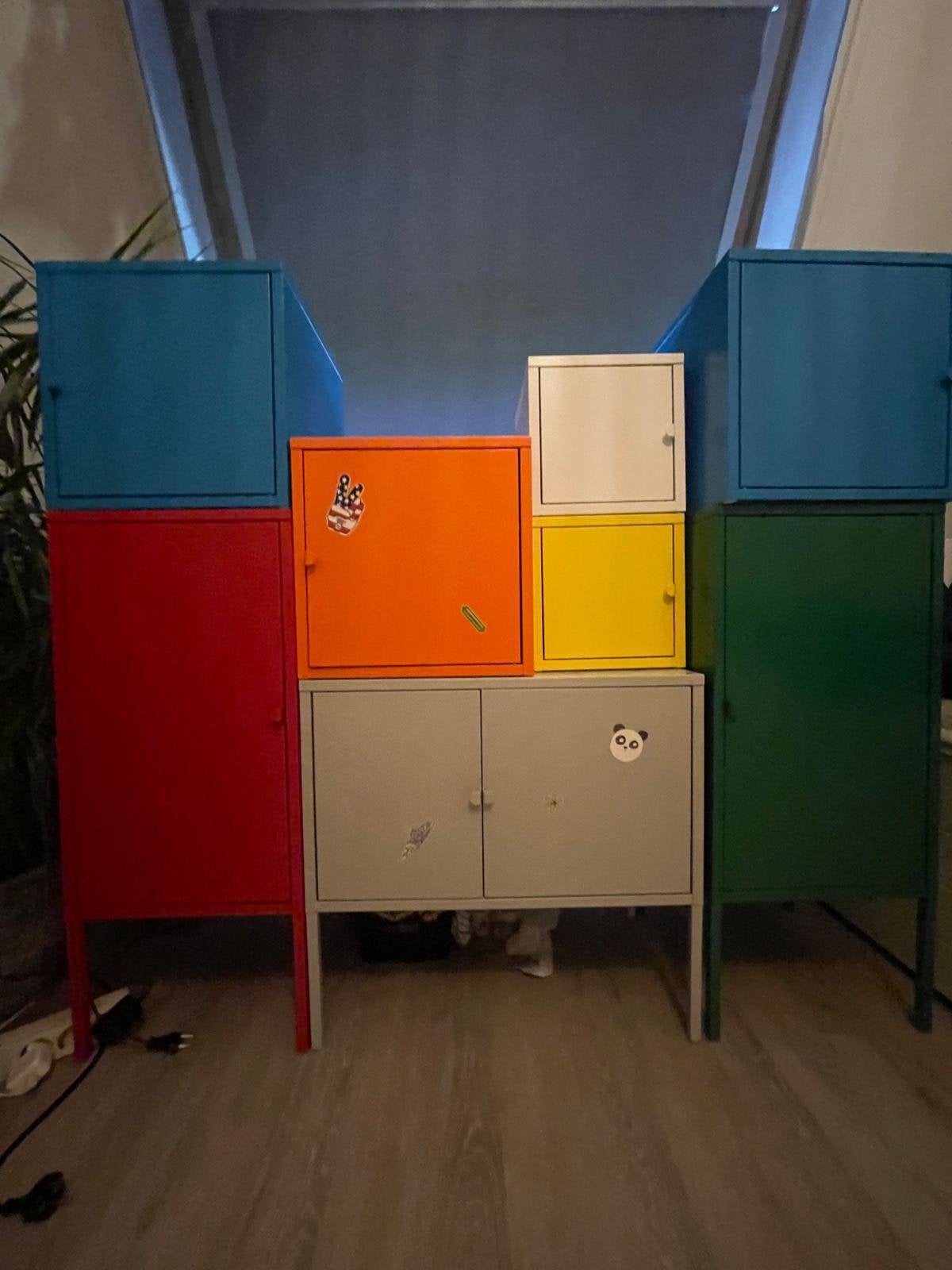 Metalen kastjes IKEA, Ophalen, Zo goed als nieuw