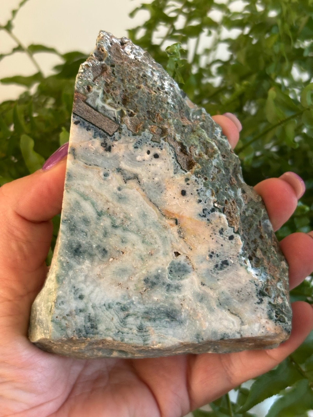 Mosagaat Kristal - 360 gram, Ophalen of Verzenden, Mineraal