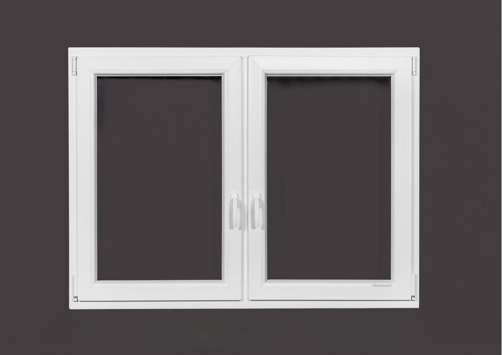 Kunststof Draaikiep draaikiep b150 x h110 RAL 7016 / 9016, Kunststof, Raamkozijn, Niet ingevuld, Nieuw