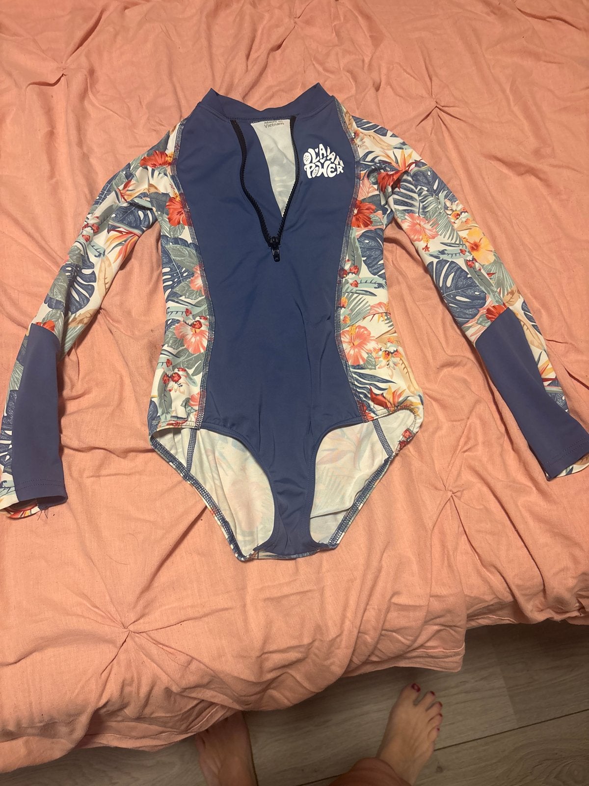 Zwempak lange mouwen Decathlon maat 140/146, Kleding | Dames, Ophalen of Verzenden, Gedragen, Meerkleurig, Badpak