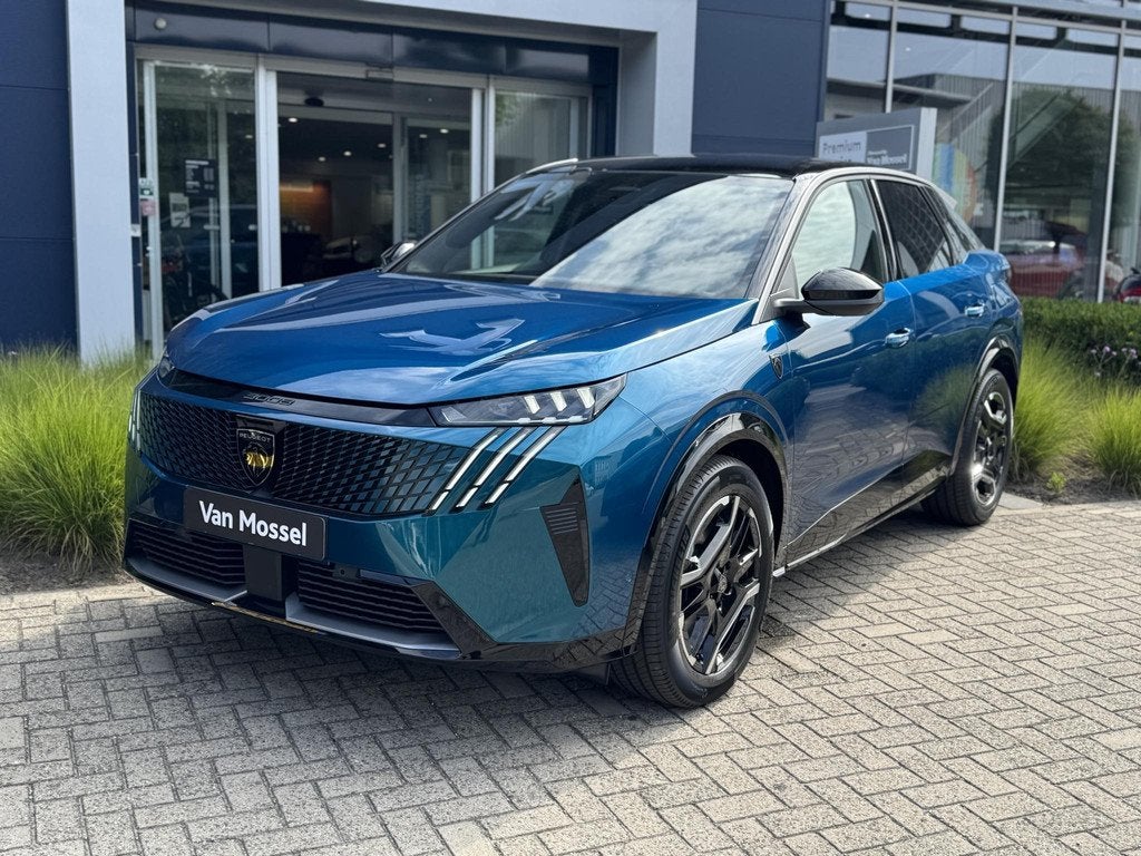 Peugeot e-3008 GT Long Range 230 97 kWh, Auto's, Peugeot, 12 maanden, Blauw, 630 min, SUV of Terreinwagen