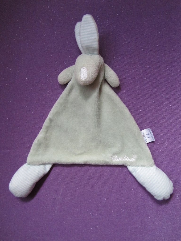 BAMBINO Knuffeldoekje KONIJN. GROEN **Nieuw**, Groen, Ophalen of Verzenden, Met label, Middelgroot (20 tot 80 cm)