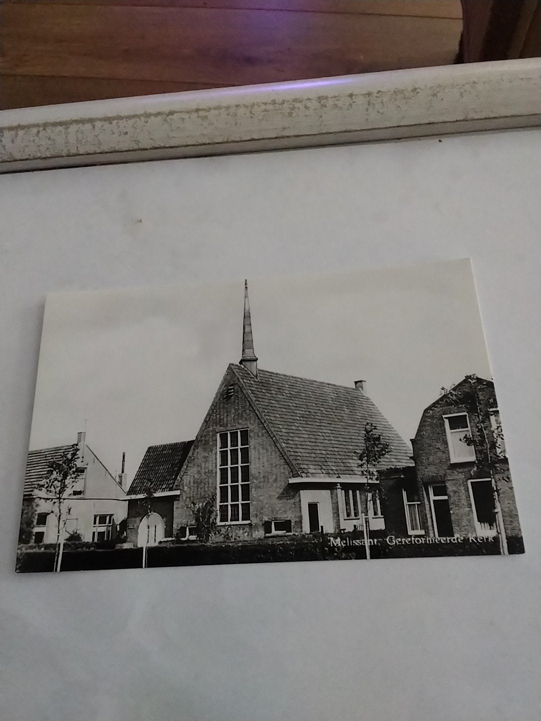Oude Ansichtkaart Melissant Gereformeerde Kerk, Ophalen of Verzenden, 1940 tot 1960, Gelopen, Zuid-Holland