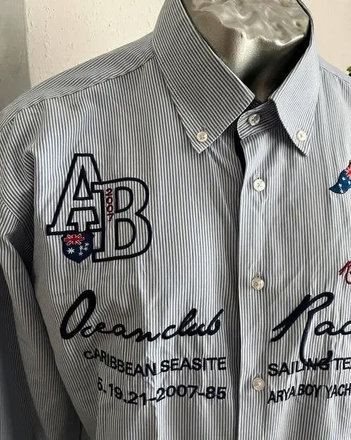 Arya boy overhemd blauw maat L/XL, Kleding | Heren, Ophalen of Verzenden, Zo goed als nieuw, Blauw, Halswijdte 41/42 (L)