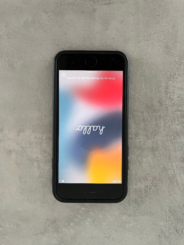 iPhone 7 | 256GB | Zwart | Incl. hoesje, Telecommunicatie, Mobiele telefoons | Apple iPhone, Gebruikt, 256 GB, Zonder abonnement