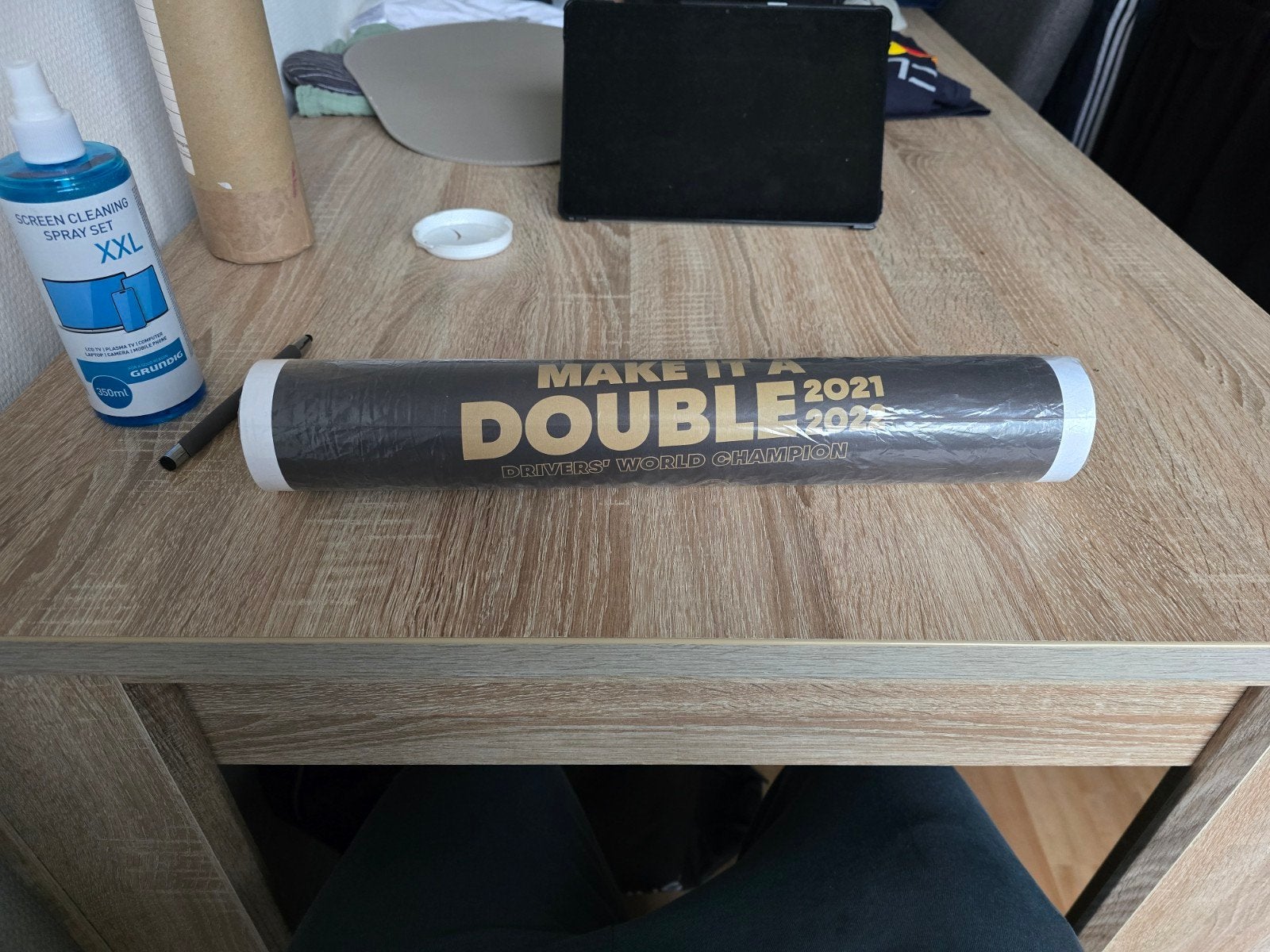 Max Verstappen Make It A Double 2022 Poster Classic Edition, Ophalen of Verzenden, Nieuw, Formule 1