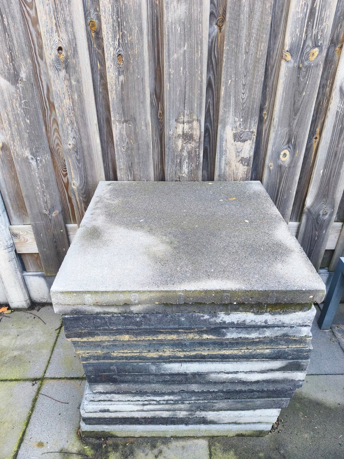 terrastegels / tuintegels antraciet 60 x 60 x 4, Ophalen, Gebruikt, Beton, Terrastegels