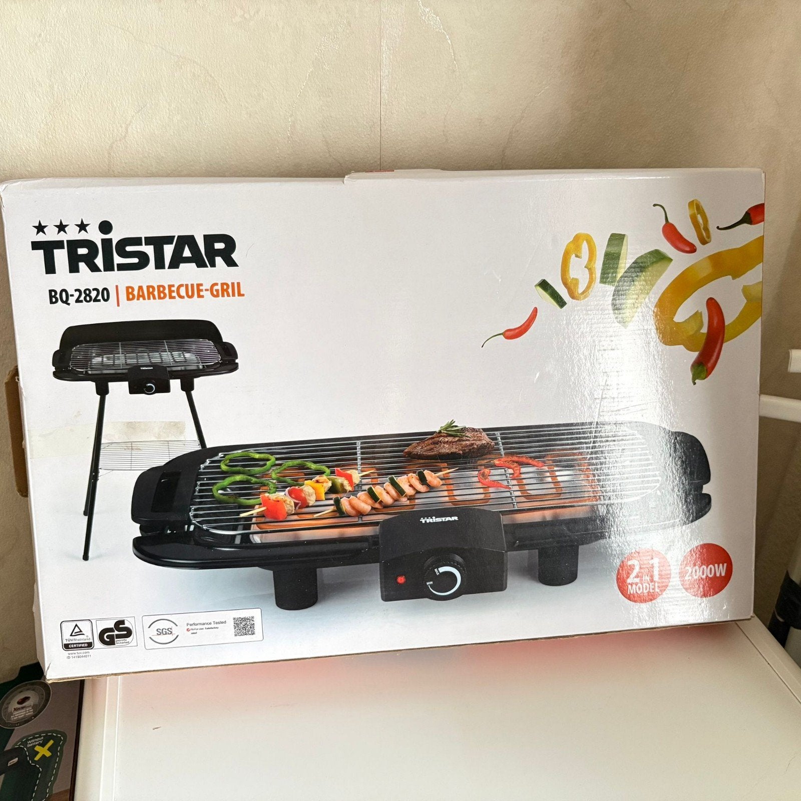 Tristar BQ-2820 Barbecue-grill - Nieuw in doos, Ophalen, Nieuw, Tristar