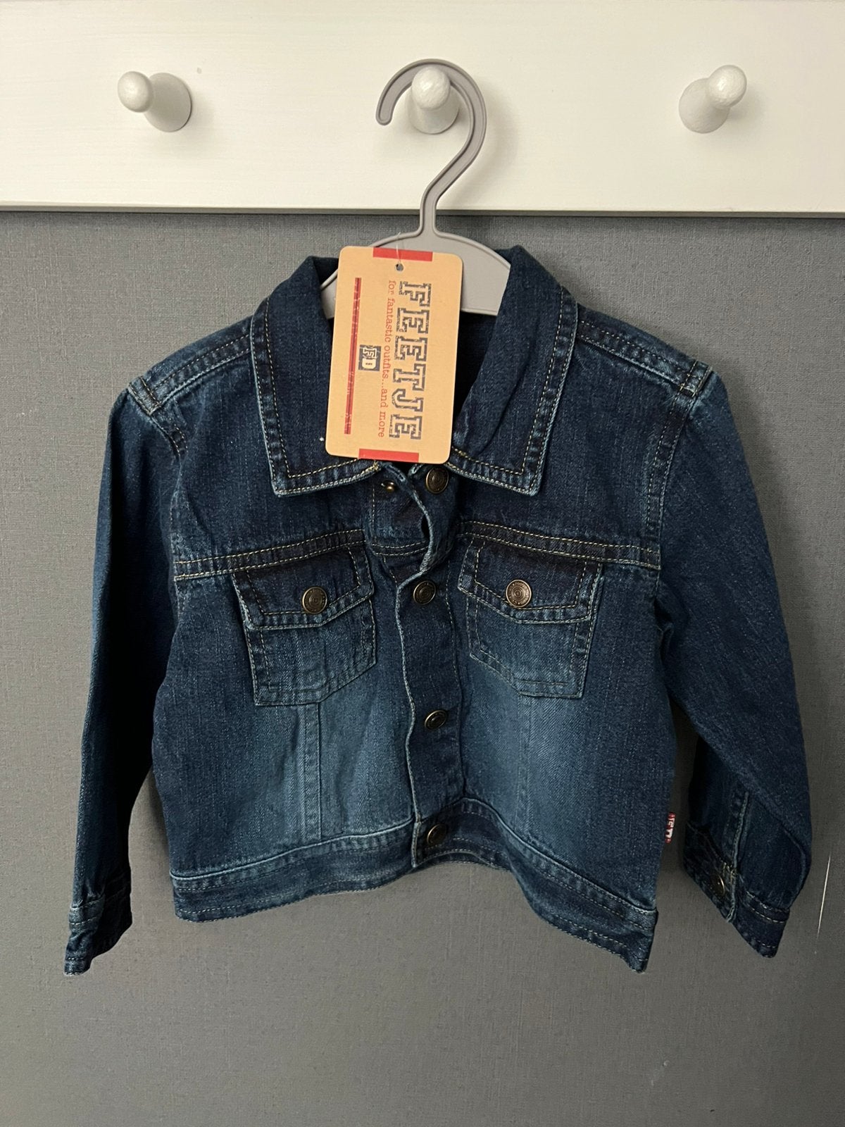 Nieuw spijkerjasje merk Feetje maat 74, Ophalen of Verzenden, Nieuw, Jongen of Meisje, Jas