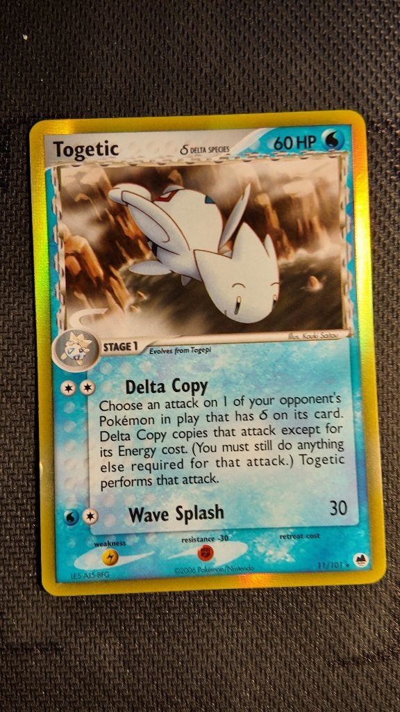 Togetic δ 11 Dragon Frontiers | Pokemon kaart, Ophalen, Zo goed als nieuw, Losse kaart, Foil