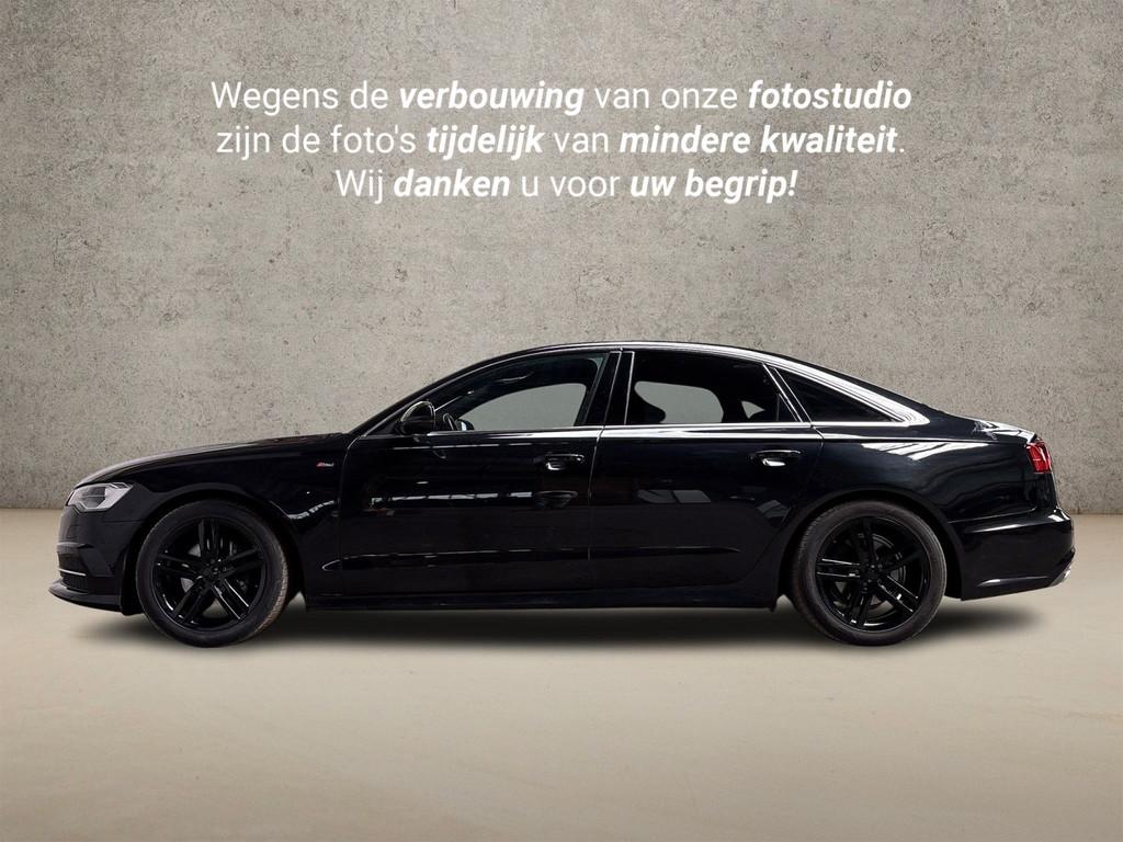 Audi A6 1.8 TFSI S-Line Sport 191Pk Automaat (2X S-LINE, LOG, 12 maanden, Gebruikt, Leder en Stof, Zwart