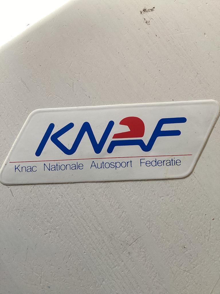Sticker Knac Nationale Autosport Federatie (KNAF), Verzenden, Zo goed als nieuw