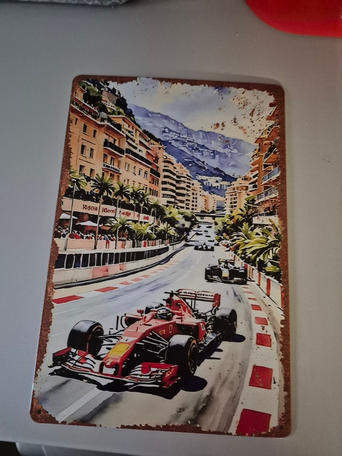 Formule 1 Monaco Race Circuit Metalen Plaat, Ophalen of Verzenden, Formule 1