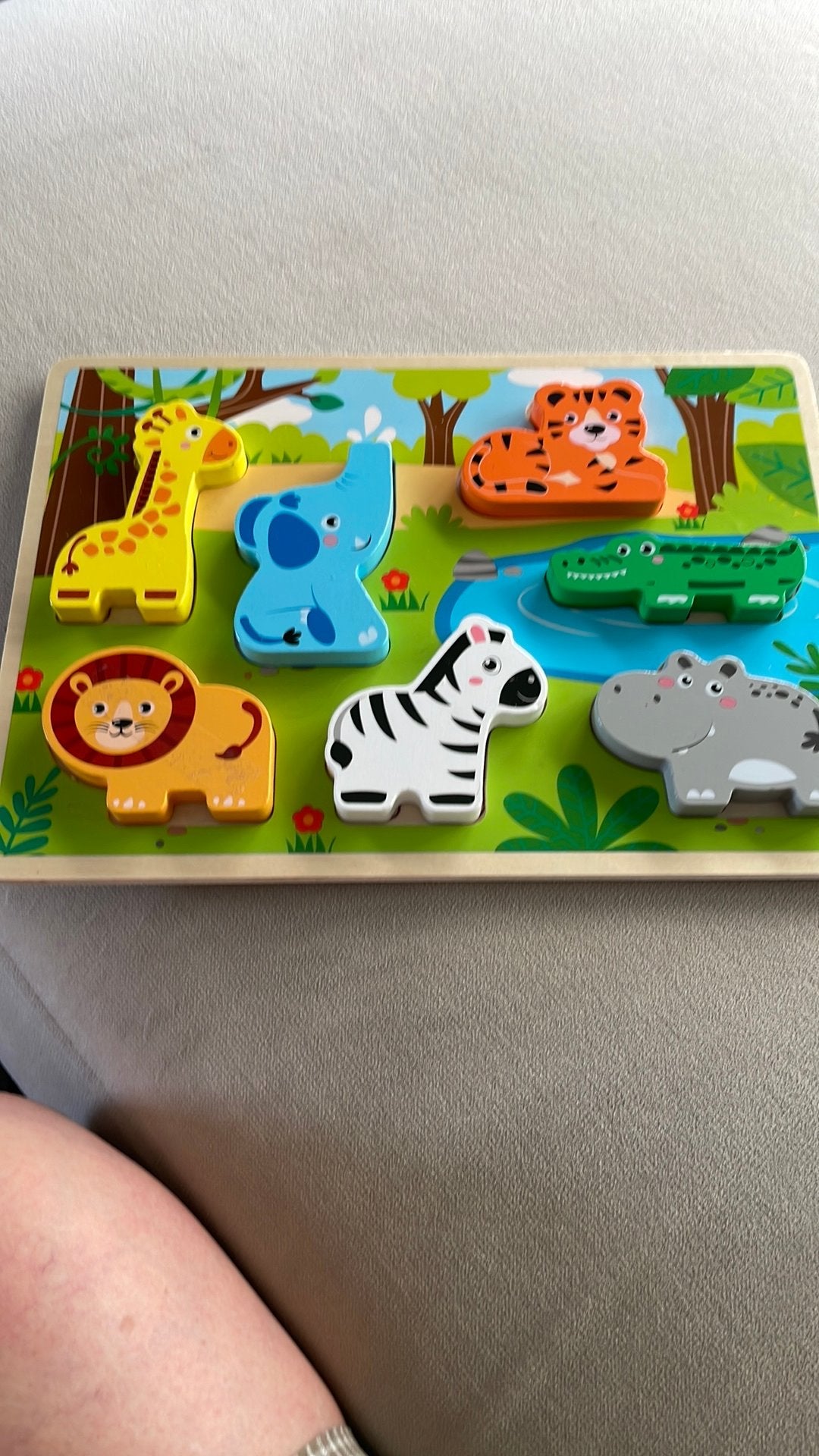 Leuke dieren puzzel, Ophalen of Verzenden, Minder dan 10 stukjes, Zo goed als nieuw, 6 maanden tot 2 jaar