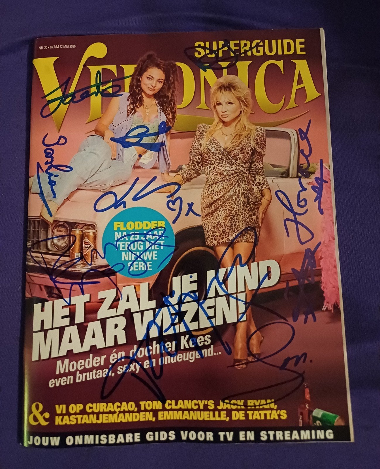 Tatjana, Horace Cohen, Flodder handtekeningen, Verzamelen, Ophalen of Verzenden, Zo goed als nieuw, Foto of Kaart
