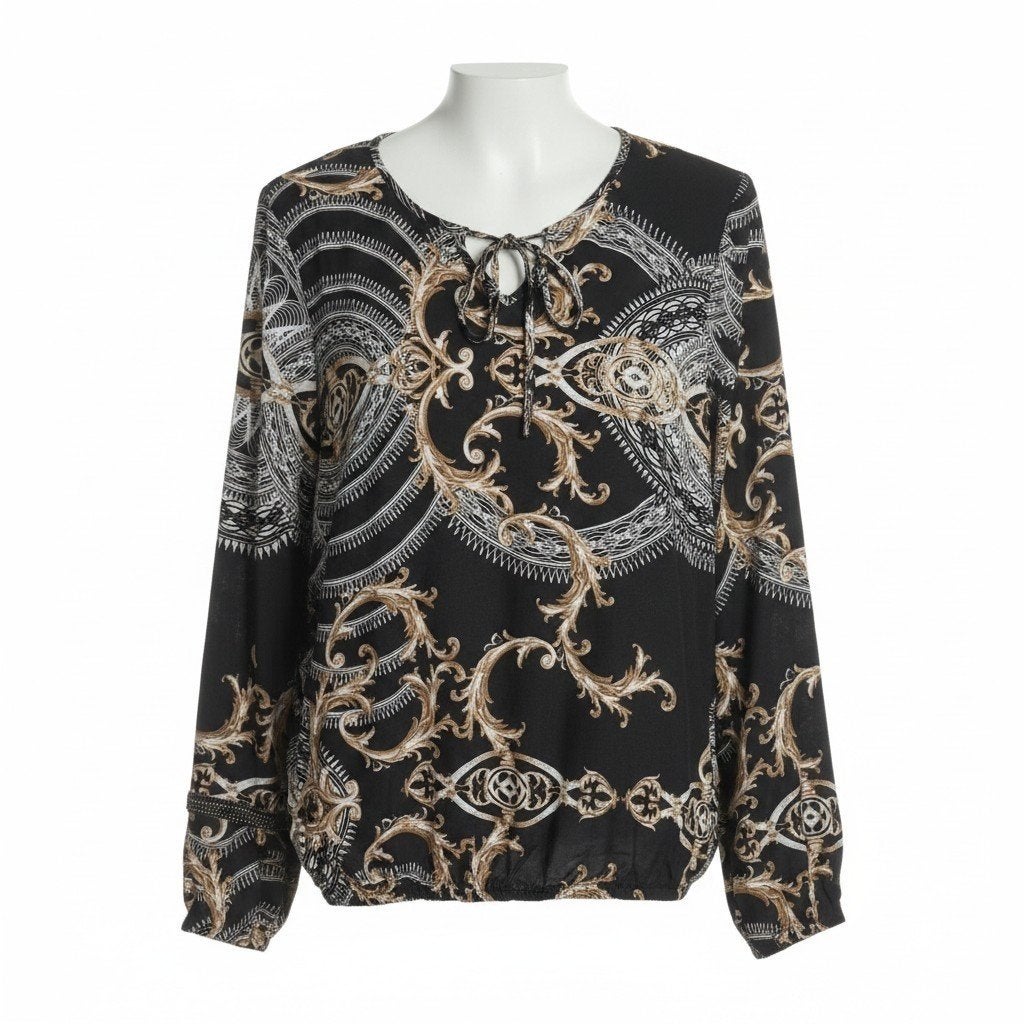 Batida blouse net barokprint maat XL, Ophalen of Verzenden, Zo goed als nieuw, Maat 46/48 (XL) of groter, Zwart