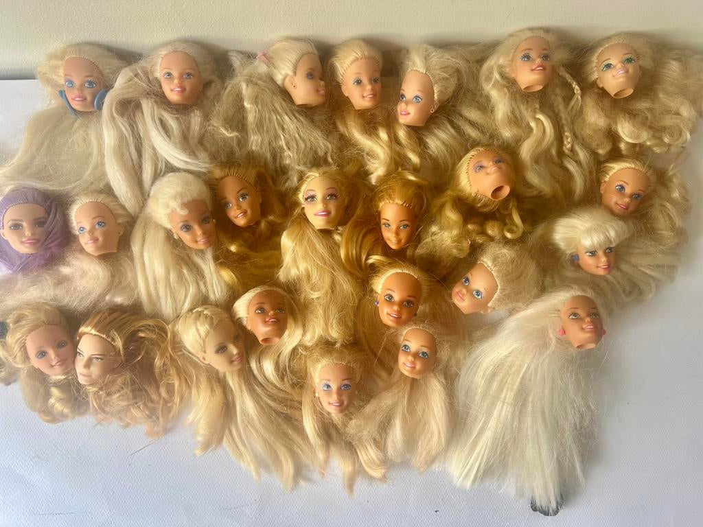 Barbie hoofdjes, Verzamelen, Poppen, Ophalen of Verzenden, Zo goed als nieuw