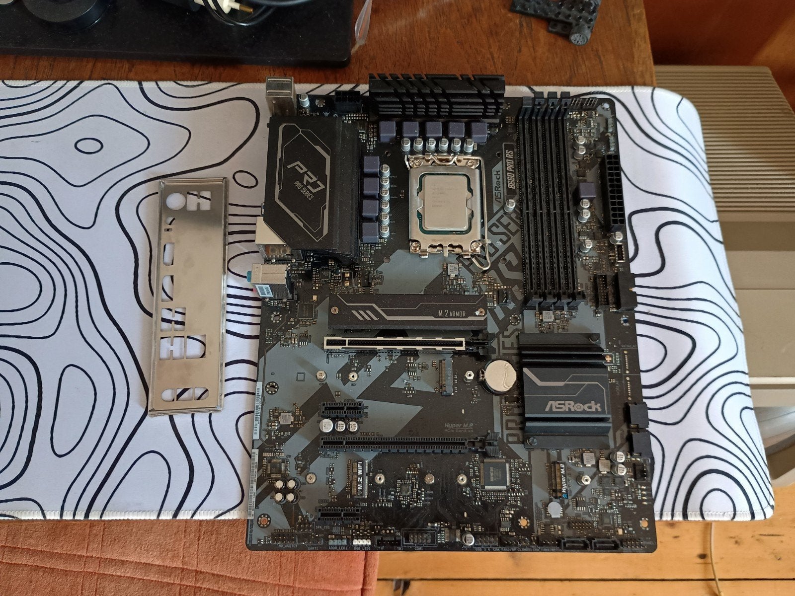 ASRock b660 pro rs ddr4 moederbord, Ophalen, LGA 1700, Gebruikt, DDR4