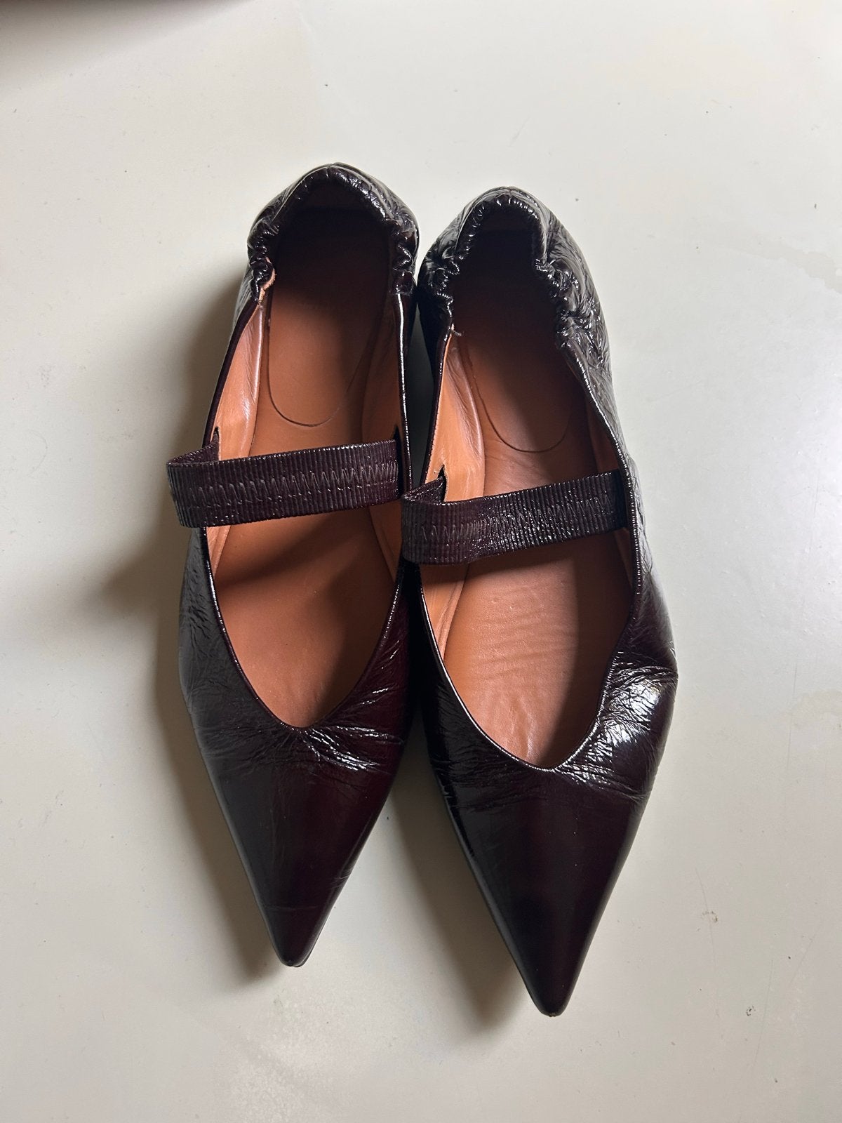 Maroon ballerina’s mary jean 40, Ophalen of Verzenden, Gedragen, Bruin, Ballerina's
