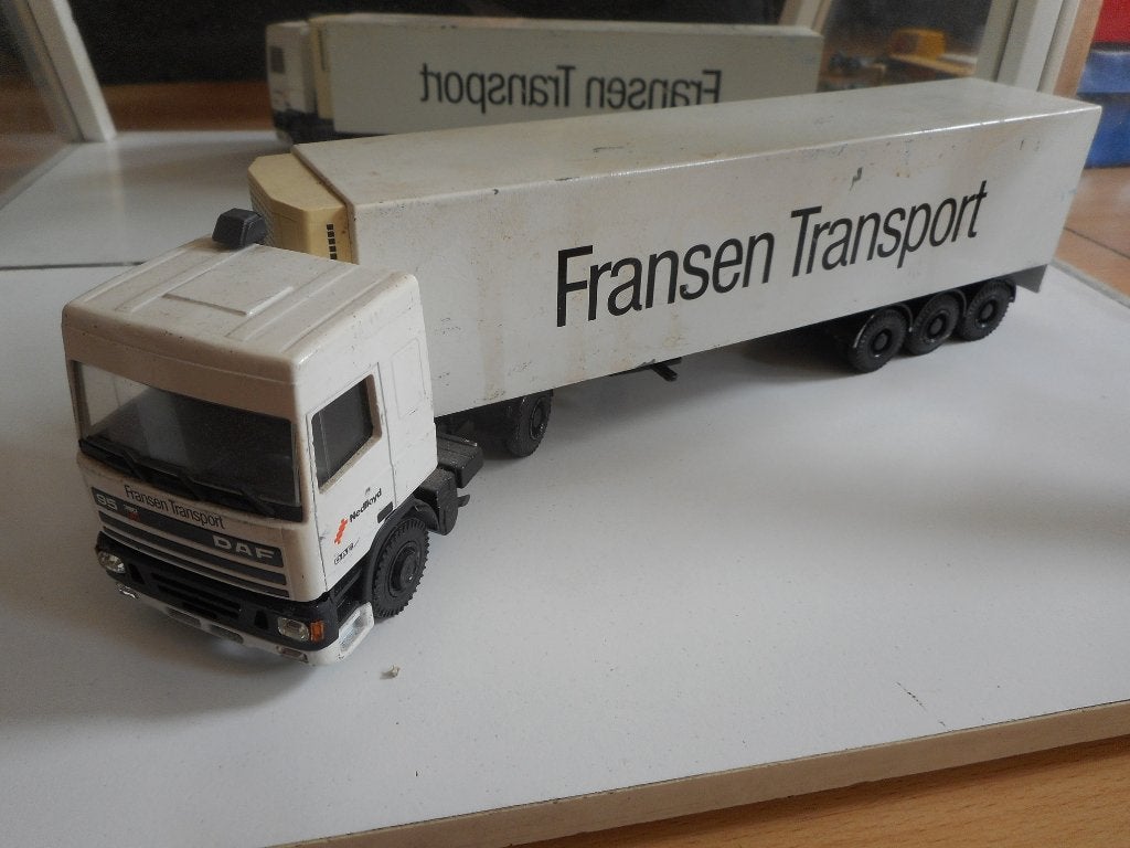Lio Car Daf 95 "Fransen Transport", Ophalen of Verzenden, Gebruikt, Bus of Vrachtwagen, Lion Toys
