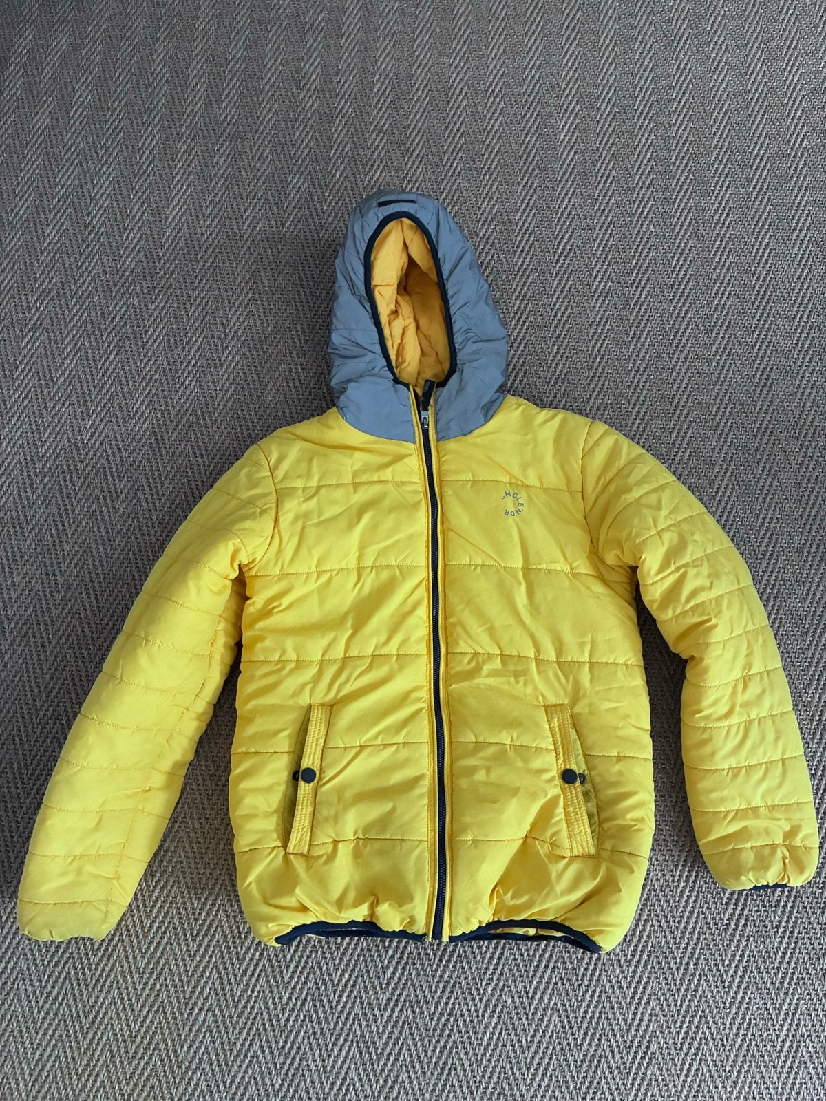 Tumble 'N Dry Gele Winterjas Maat 146/152 (10/12 JR), Ophalen of Verzenden, Zo goed als nieuw, Jongen of Meisje, Jas