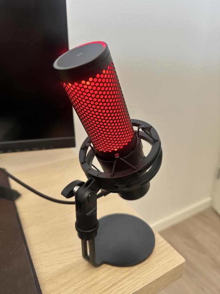 HyperX QuadCast 2 USB Microfoon + Doos Nieuwstaat, Ophalen, Zo goed als nieuw, Studiomicrofoon
