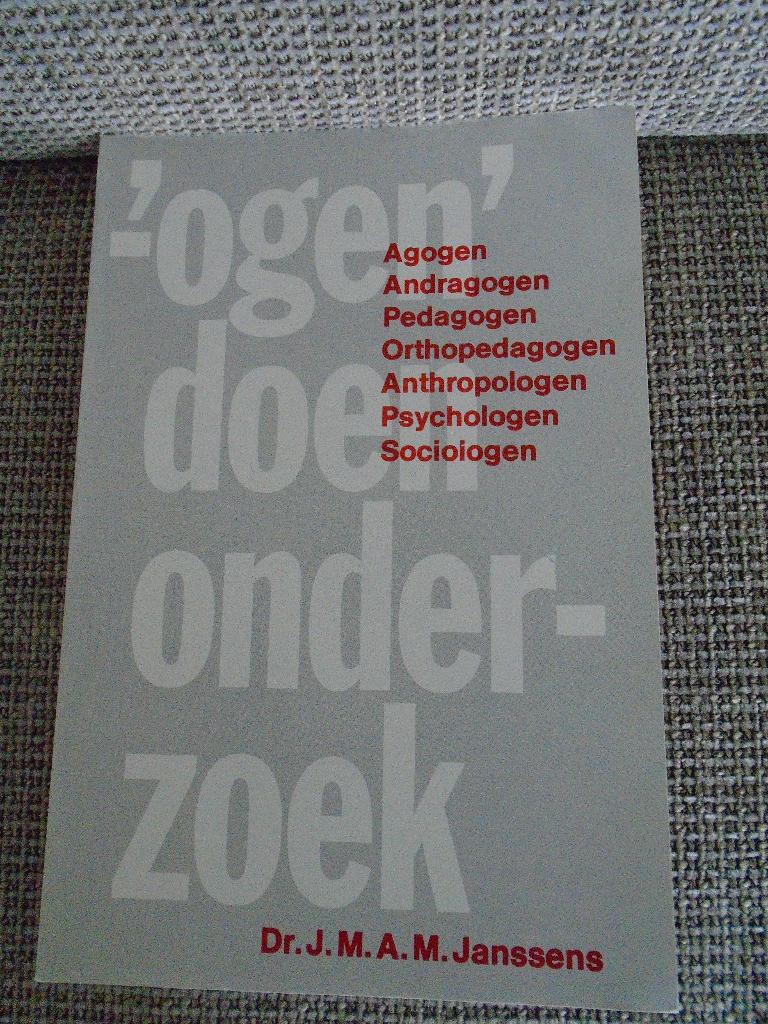 Boek: OGEN DOEN ONDERZOEK, Ophalen of Verzenden, Beta, Nieuw, HBO