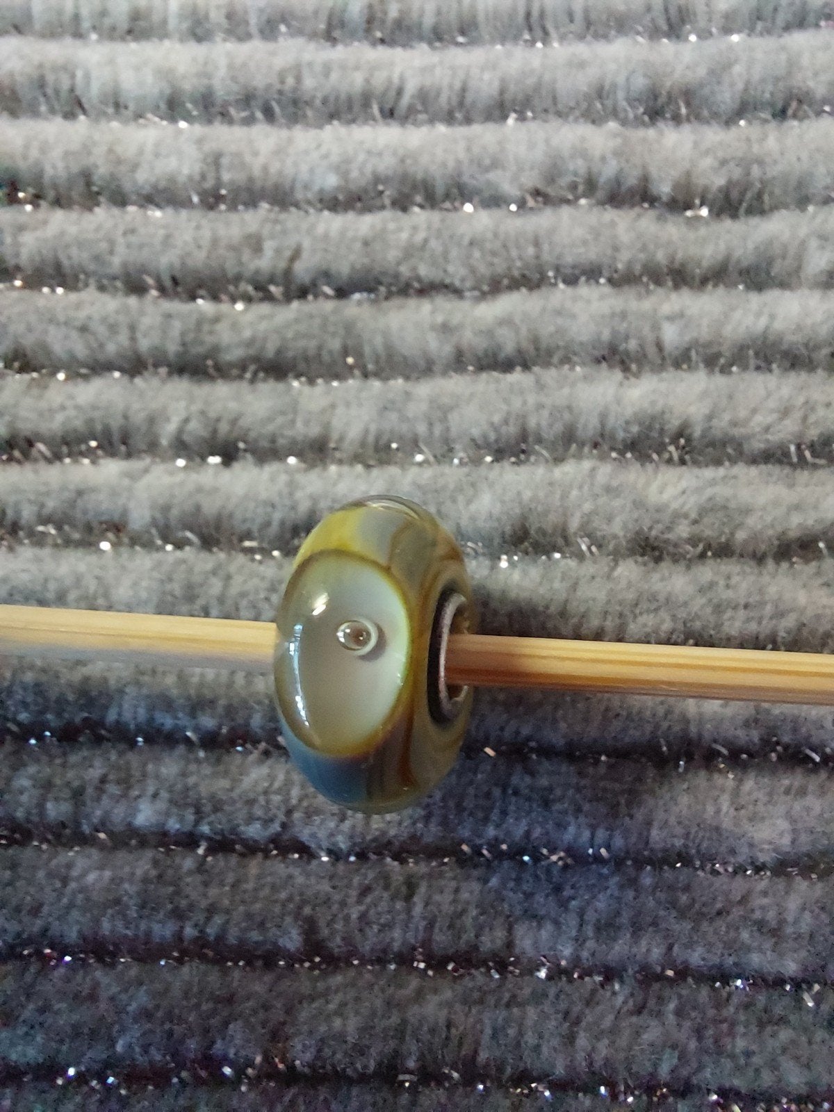 Trollbeads bead Deep bubbels., Ophalen of Verzenden, Gebruikt, Glas of Kristal, Trollbeads