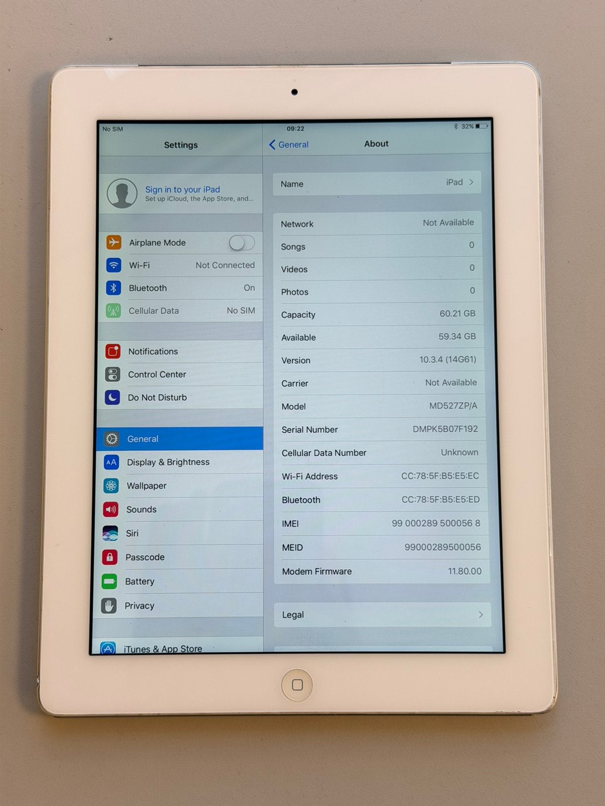 Apple iPad 4 64GB WiFi + 4G Cellular Tablet Wit Zilver, Computers en Software, 10 inch, P, Apple iPad, Wit