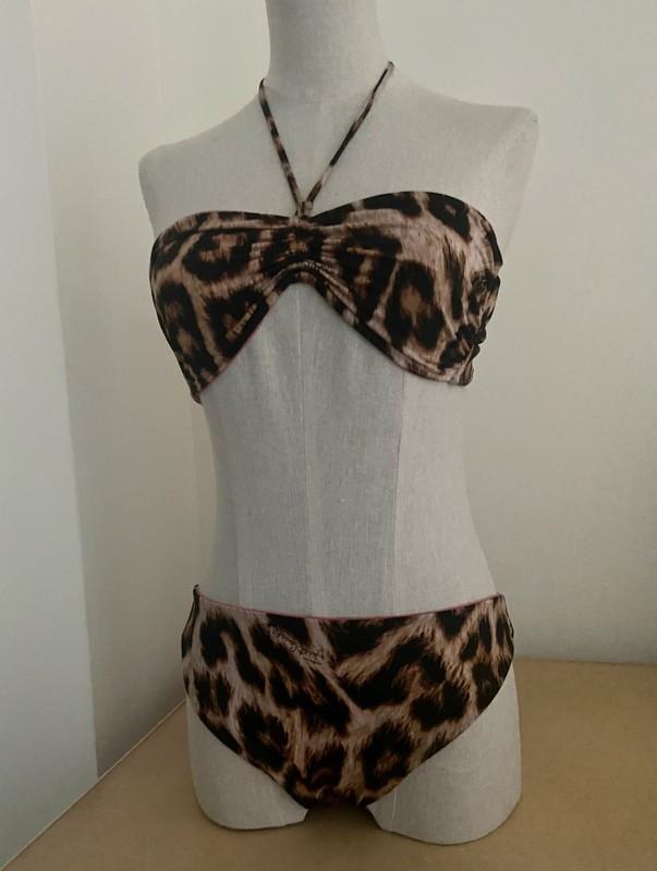Just Cavalli S/M bh cup B twv 425- bikini tweezijdig leopard, Paars, Ophalen of Verzenden, Zo goed als nieuw, Cavalli